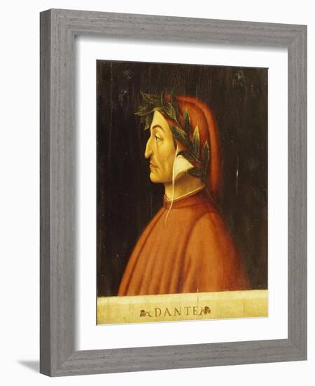 Portrait of Dante-Domenico Ghirlandaio-Framed Giclee Print