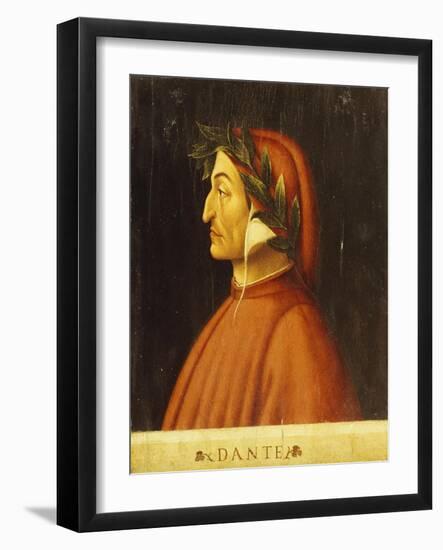 Portrait of Dante-Domenico Ghirlandaio-Framed Giclee Print