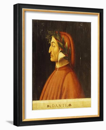 Portrait of Dante-Domenico Ghirlandaio-Framed Giclee Print