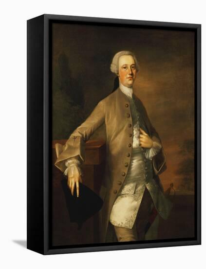 Portrait of David Garrick-Thomas Gainsborough-Framed Premier Image Canvas