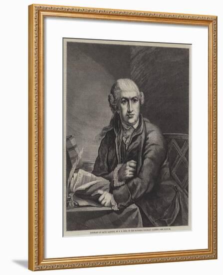 Portrait of David Garrick-Robert Edge pine-Framed Giclee Print