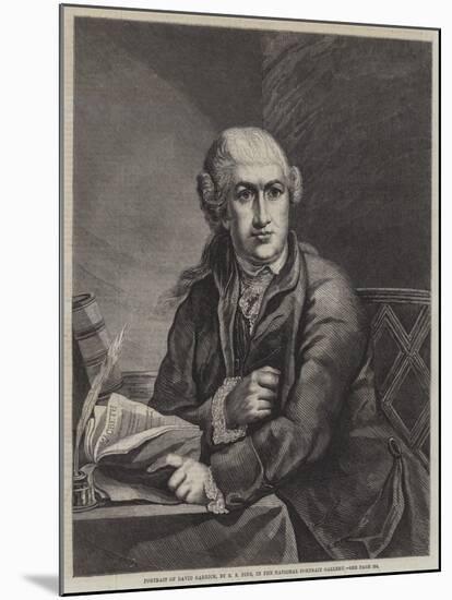 Portrait of David Garrick-Robert Edge pine-Mounted Giclee Print