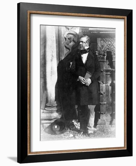 Portrait of David Roberts, R.A., Pub. 1844 (Calotype Photographic Print)-David Octavius Hill-Framed Giclee Print