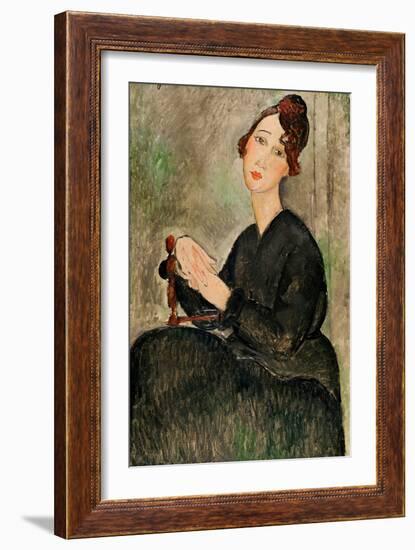 Portrait of Dedie Hayden, 1918-Amedeo Modigliani-Framed Giclee Print