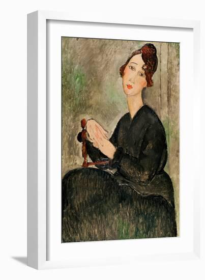 Portrait of Dedie Hayden, 1918-Amedeo Modigliani-Framed Giclee Print