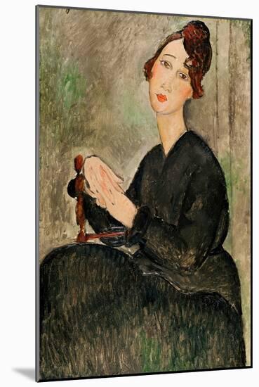 Portrait of Dedie Hayden, 1918-Amedeo Modigliani-Mounted Giclee Print