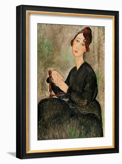 Portrait of Dedie Hayden, 1918-Amedeo Modigliani-Framed Giclee Print