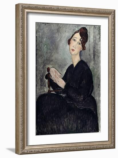 Portrait of Dedie (Odette Hayden)-Amedeo Modigliani-Framed Giclee Print