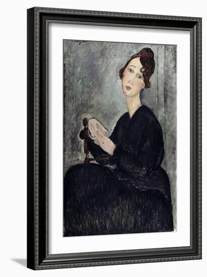 Portrait of Dedie (Odette Hayden)-Amedeo Modigliani-Framed Giclee Print