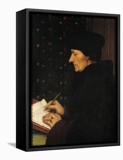 Portrait of Desiderius Erasmus (1466-1536)-Hans Holbein the Younger-Framed Premier Image Canvas
