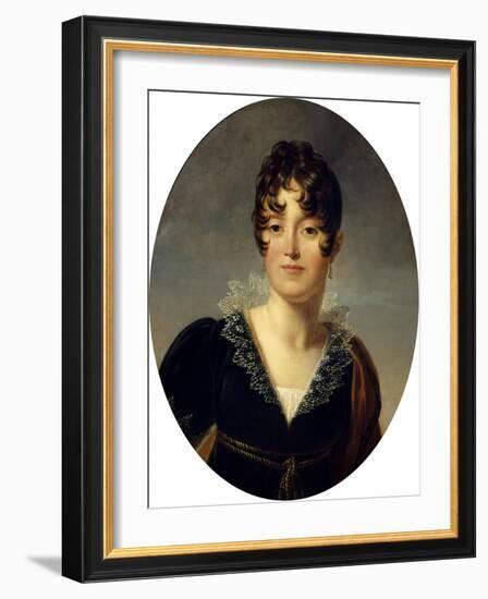 Portrait of Desiree Clary-Francois Gerard-Framed Art Print