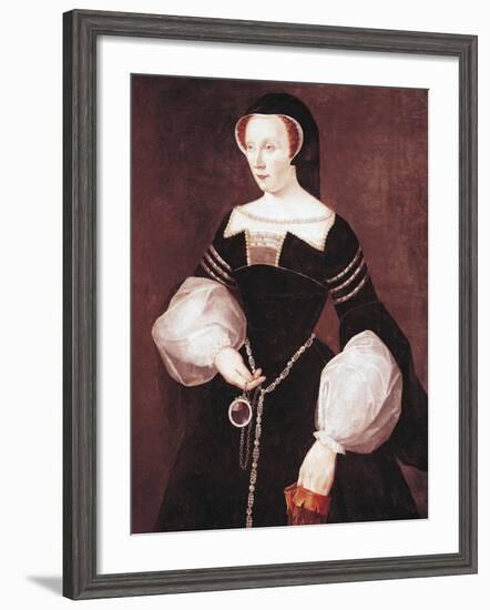 Portrait of Diane De Poitiers, Countess of Saint-Vallier-null-Framed Giclee Print