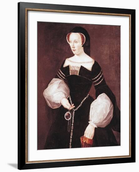 Portrait of Diane De Poitiers, Countess of Saint-Vallier-null-Framed Giclee Print