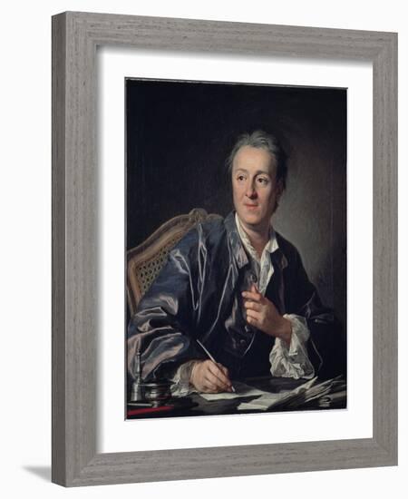 Portrait of Diderot, c.1767-Carle Vanloo-Framed Giclee Print