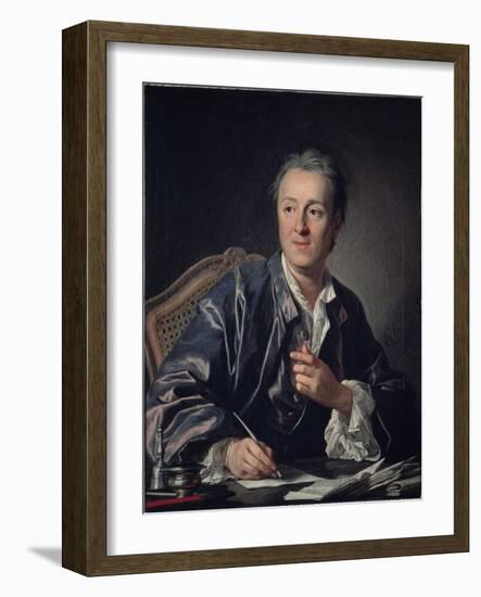 Portrait of Diderot, c.1767-Carle Vanloo-Framed Giclee Print