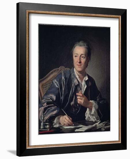 Portrait of Diderot, c.1767-Carle Vanloo-Framed Giclee Print