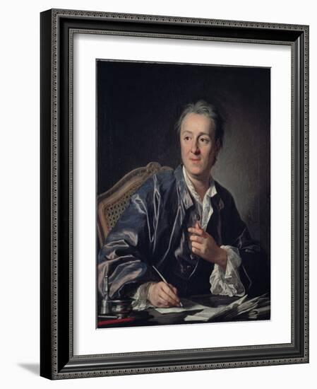 Portrait of Diderot, c.1767-Carle Vanloo-Framed Giclee Print