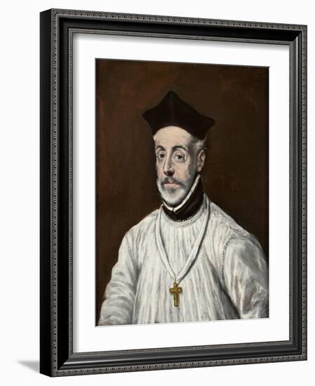 Portrait of Diego De Covarrubias Y Leiva-El Greco-Framed Giclee Print