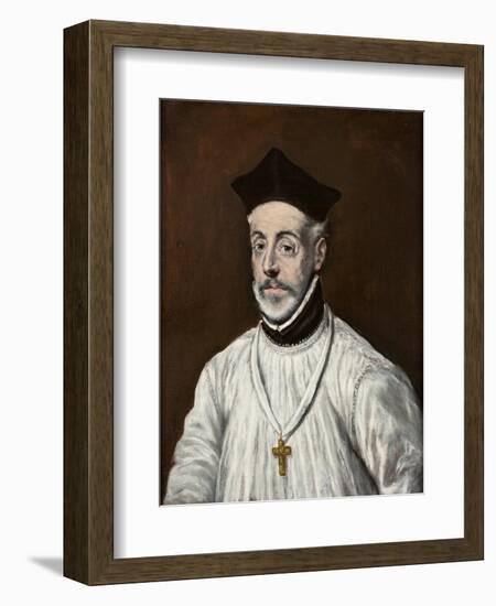 Portrait of Diego De Covarrubias Y Leiva-El Greco-Framed Giclee Print
