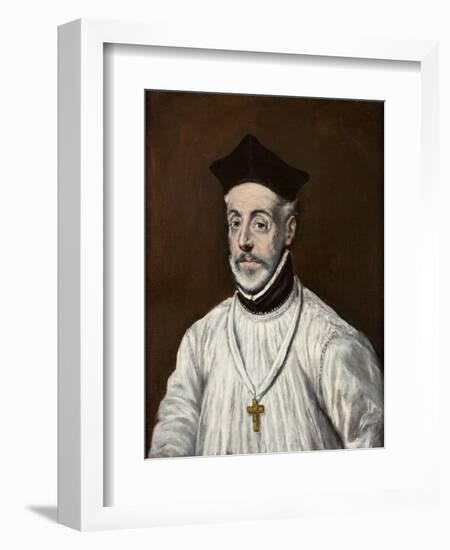 Portrait of Diego De Covarrubias Y Leiva-El Greco-Framed Giclee Print