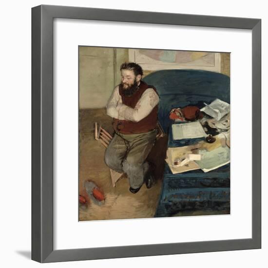 Portrait of Diego Martelli, 1879-Edgar Degas-Framed Giclee Print