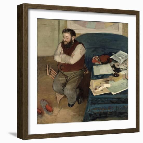 Portrait of Diego Martelli, 1879-Edgar Degas-Framed Giclee Print