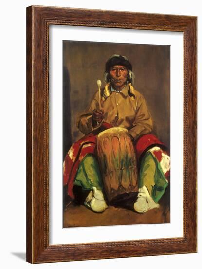 Portrait of Dieguito Roybal of San Ildefonso, 1916-Robert Henri-Framed Giclee Print