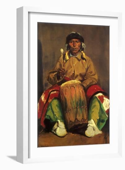 Portrait of Dieguito Roybal of San Ildefonso, 1916-Robert Henri-Framed Giclee Print