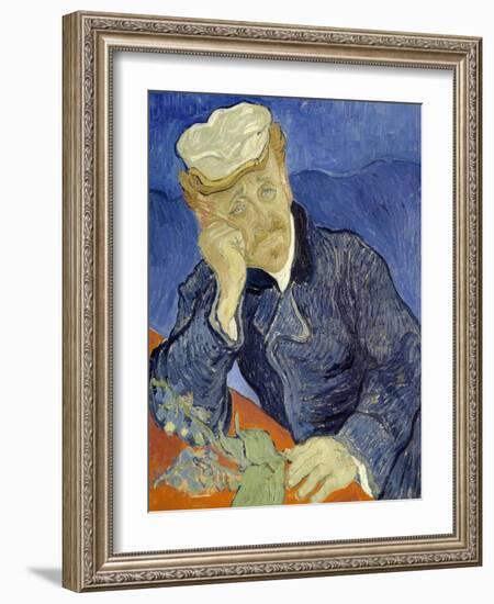 Portrait of Doctor Gachet-Vincent van Gogh-Framed Giclee Print