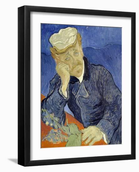 Portrait of Doctor Gachet-Vincent van Gogh-Framed Giclee Print