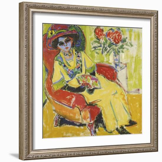 Portrait of Dodo, 1909-Ernst Ludwig Kirchner-Framed Giclee Print