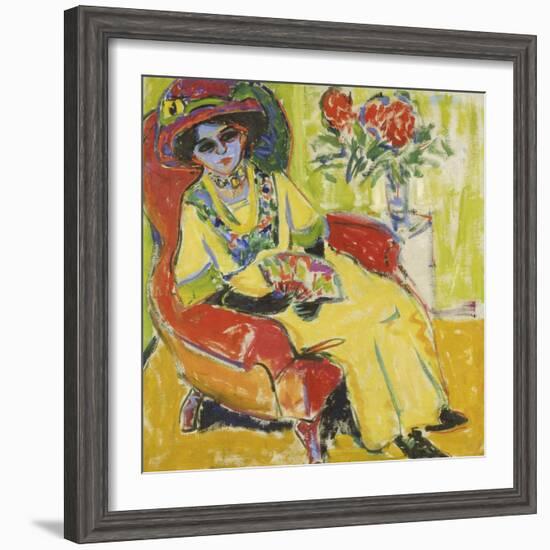 Portrait of Dodo, 1909-Ernst Ludwig Kirchner-Framed Giclee Print