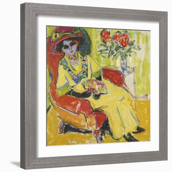 Portrait of Dodo, 1909-Ernst Ludwig Kirchner-Framed Giclee Print