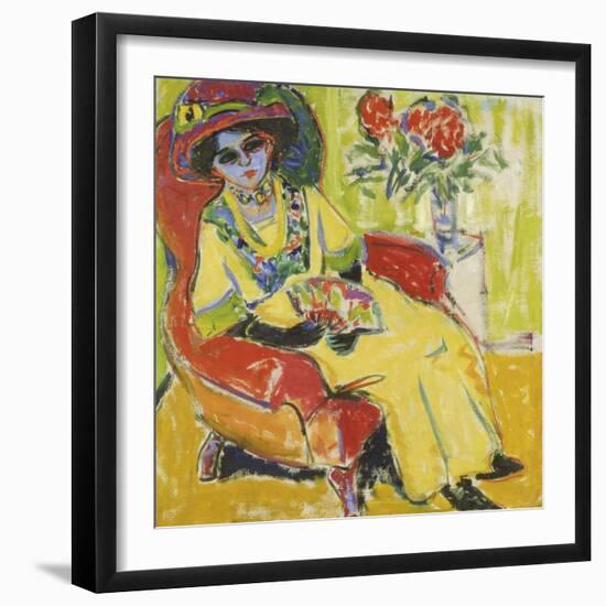 Portrait of Dodo, 1909-Ernst Ludwig Kirchner-Framed Giclee Print