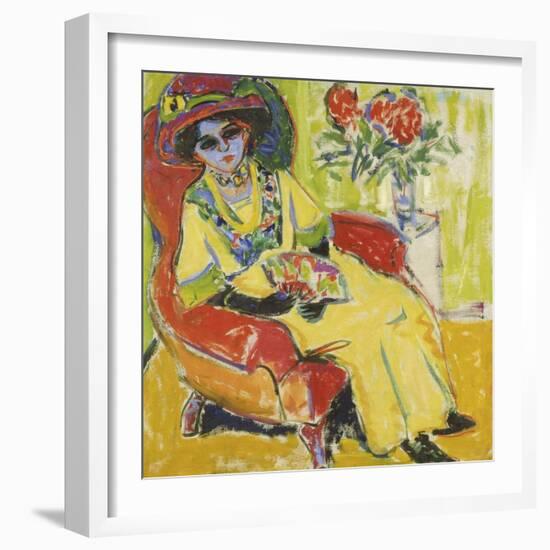 Portrait of Dodo, 1909-Ernst Ludwig Kirchner-Framed Giclee Print