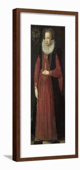 Portrait of Doedt Van Holdinga.-Meester van het Portret van Adie Lambertsz-Framed Art Print