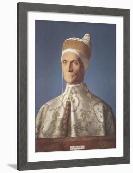 Portrait of Doge Leonardo Loredan-Giovanni Bellini-Framed Collectable Print