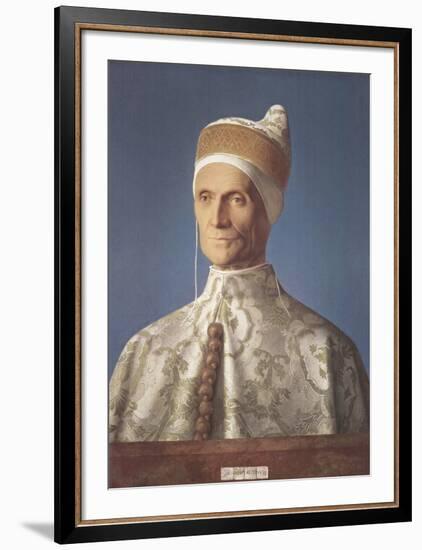 Portrait of Doge Leonardo Loredan-Giovanni Bellini-Framed Collectable Print