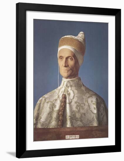 Portrait of Doge Leonardo Loredan-Giovanni Bellini-Framed Collectable Print