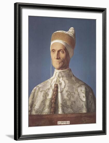 Portrait of Doge Leonardo Loredan-Giovanni Bellini-Framed Collectable Print