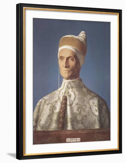 Portrait of Doge Leonardo Loredan-Giovanni Bellini-Framed Collectable Print