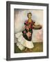 Portrait of Dolores Olmedo-Diego Rivera-Framed Art Print