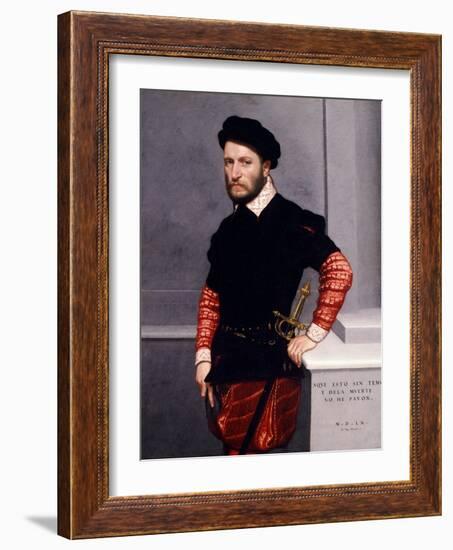 Portrait of Don Gabriel De La Cueva Y Giron, Duke of Albuquerque-Giovanni Battista Moroni-Framed Premium Giclee Print