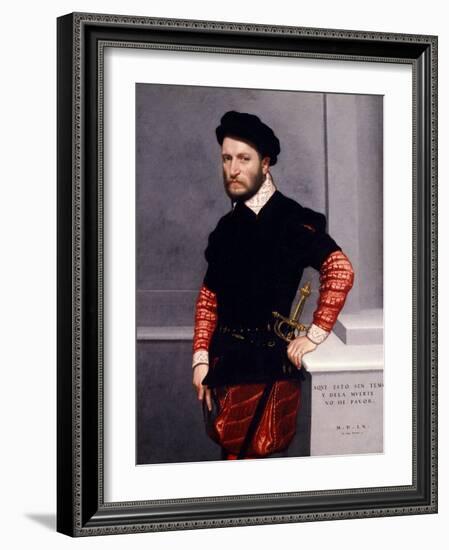 Portrait of Don Gabriel De La Cueva Y Giron, Duke of Albuquerque-Giovanni Battista Moroni-Framed Premium Giclee Print