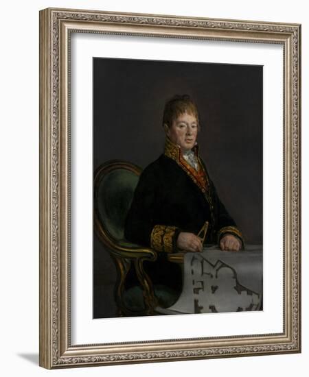 Portrait of Don Juan Antonio Cuervo, 1819 (Oil on Canvas)-Francisco Jose de Goya y Lucientes-Framed Giclee Print