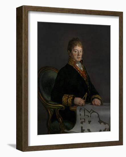 Portrait of Don Juan Antonio Cuervo, 1819 (Oil on Canvas)-Francisco Jose de Goya y Lucientes-Framed Giclee Print