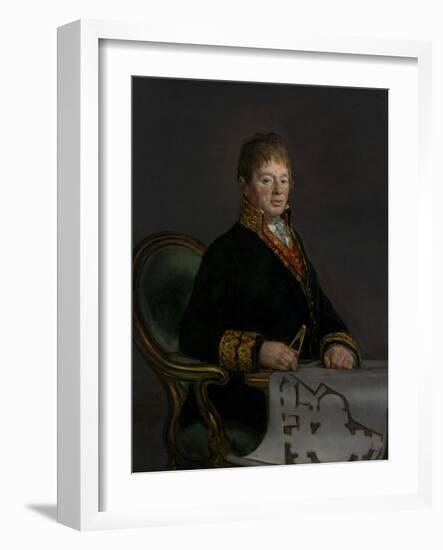 Portrait of Don Juan Antonio Cuervo, 1819 (Oil on Canvas)-Francisco Jose de Goya y Lucientes-Framed Giclee Print