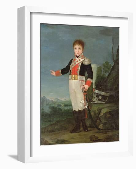 Portrait of Don Sebastien Marie Gabriel De Bourbon-Bragance, C.1815-20 (Oil on Canvas)-Francisco Jose de Goya y Lucientes-Framed Giclee Print