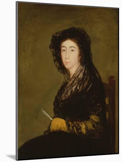 Portrait of Dona Amalia Bonells De Costa, C.1805 (Oil on Canvas)-Francisco Jose de Goya y Lucientes-Mounted Giclee Print