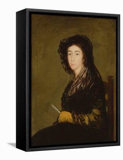 Portrait of Dona Amalia Bonells De Costa, C.1805 (Oil on Canvas)-Francisco Jose de Goya y Lucientes-Framed Premier Image Canvas